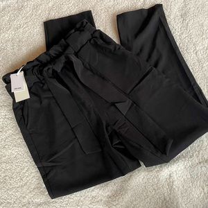 NWT Black Paper Bag Pants🖤